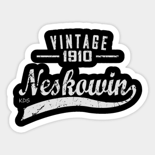 Neskowin, Oregon Vintage Light Sticker